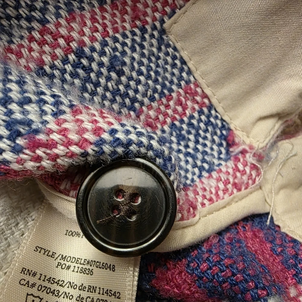 Blanknyc Plaid Boxy Crop Oversized Shacket Size S - Picture 9 of 11